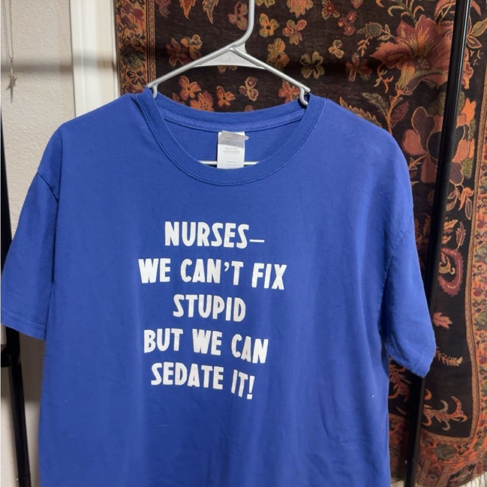 Blue T-Shirt for Nurses